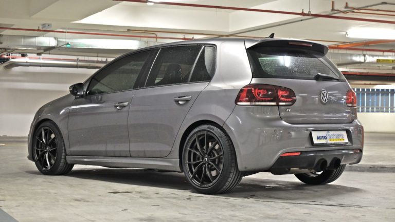 Volkswagen Golf R VI Grey with Vorsteiner V-FF 108 Aftermarket Wheels ...