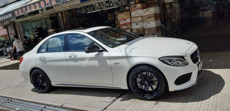 Mercedes-Benz C43 AMG W205 White Rays Volk G025 DB/C | Wheel Front