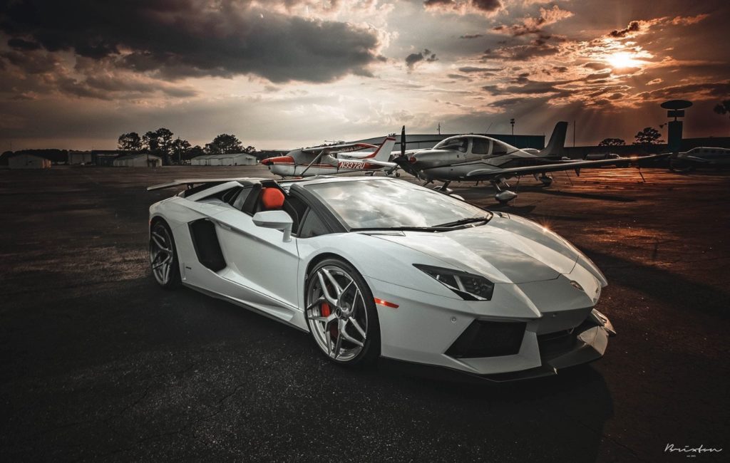 Lamborghini Aventador White Brixton Forged PF5 Duo Wheel | Wheel Front