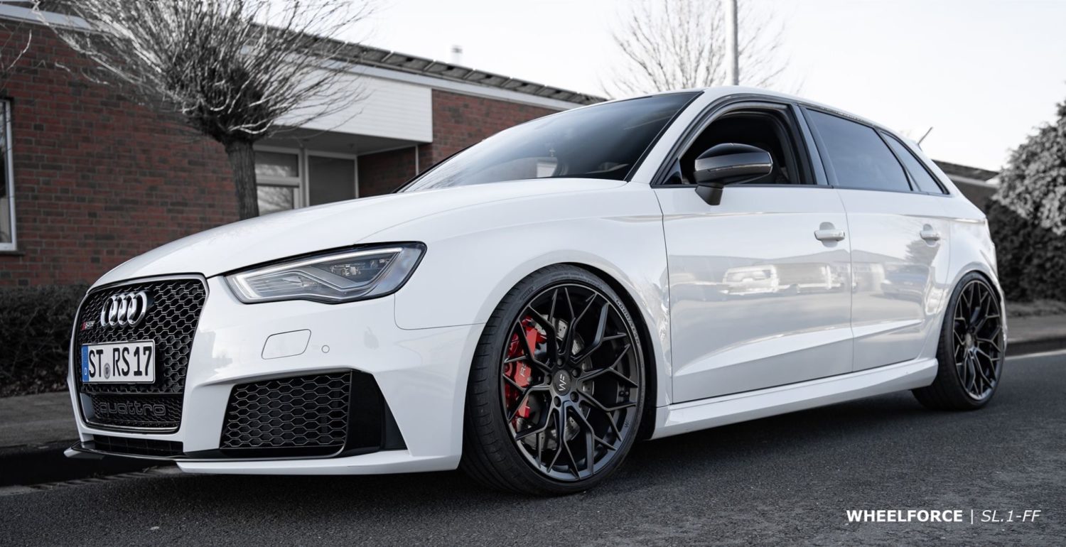 Audi RS3 8V Hatch White Wheelforce SL.1-FF Wheel | Wheel Front