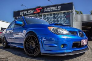 Subaru WRX Rotiform IND-T aftermarket wheels