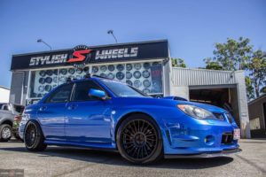 Subaru WRX Rotiform IND-T aftermarket wheels