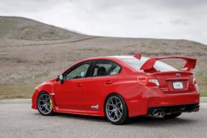 Subaru WRX STI Titan7 aftermarket wheels