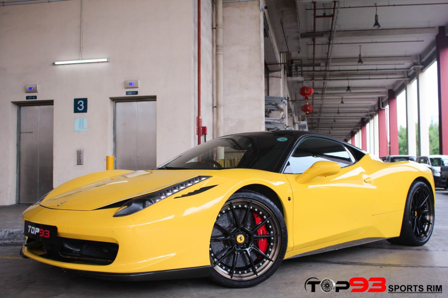 Ferrari 458 Yellow BC Forged HCA382S | Wheel Front