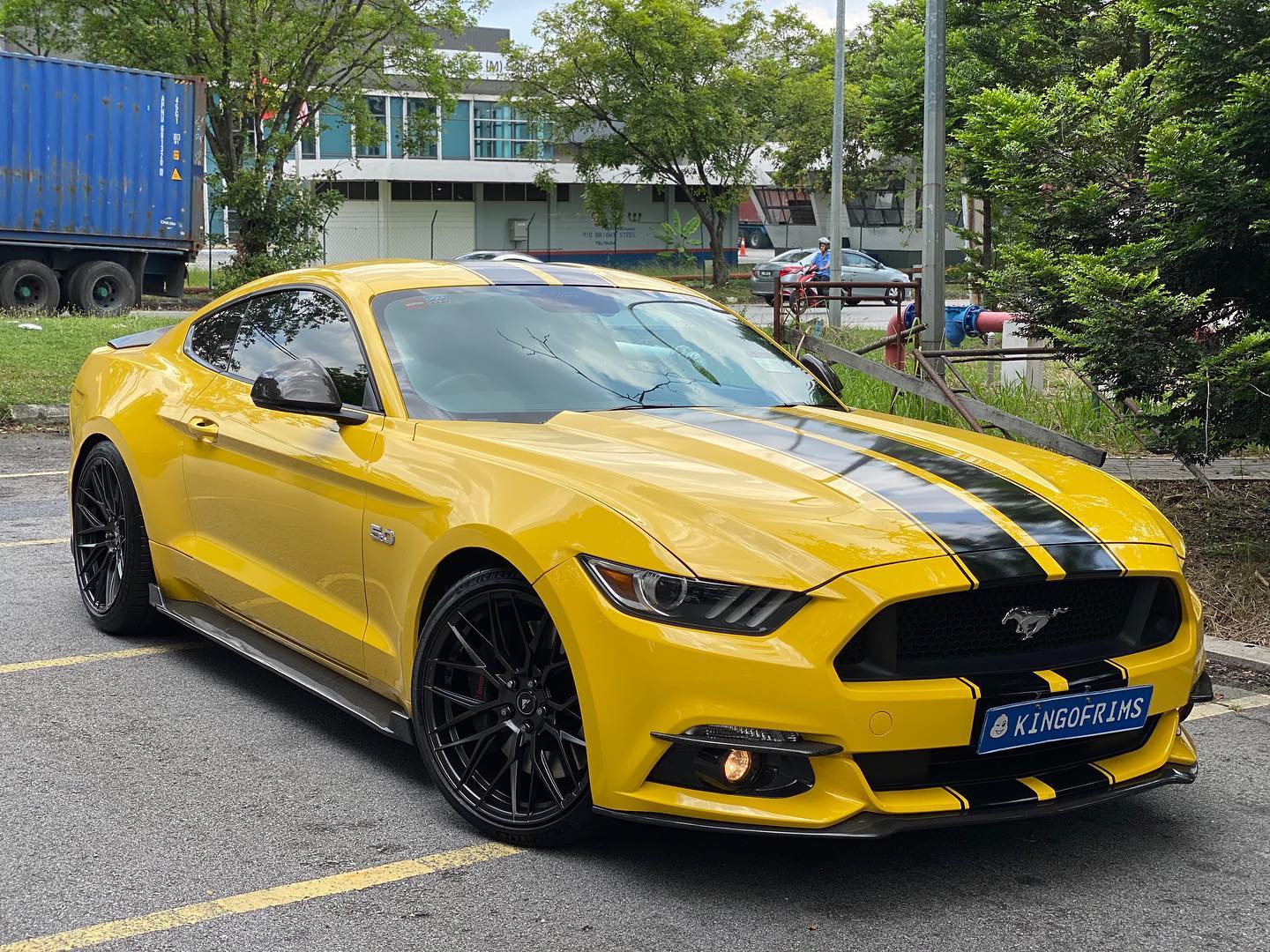 Ford Mustang Gt S550 Yellow Vorsteiner V Ff 107 Wheel Front