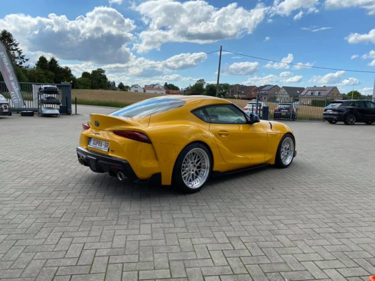 Toyota Supra Gr A90 Yellow Bc Forged Mle81 Wheel Wheel Front